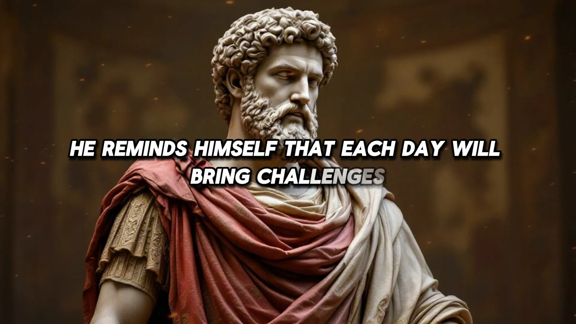 Aurelius preparing himself for daily challenges