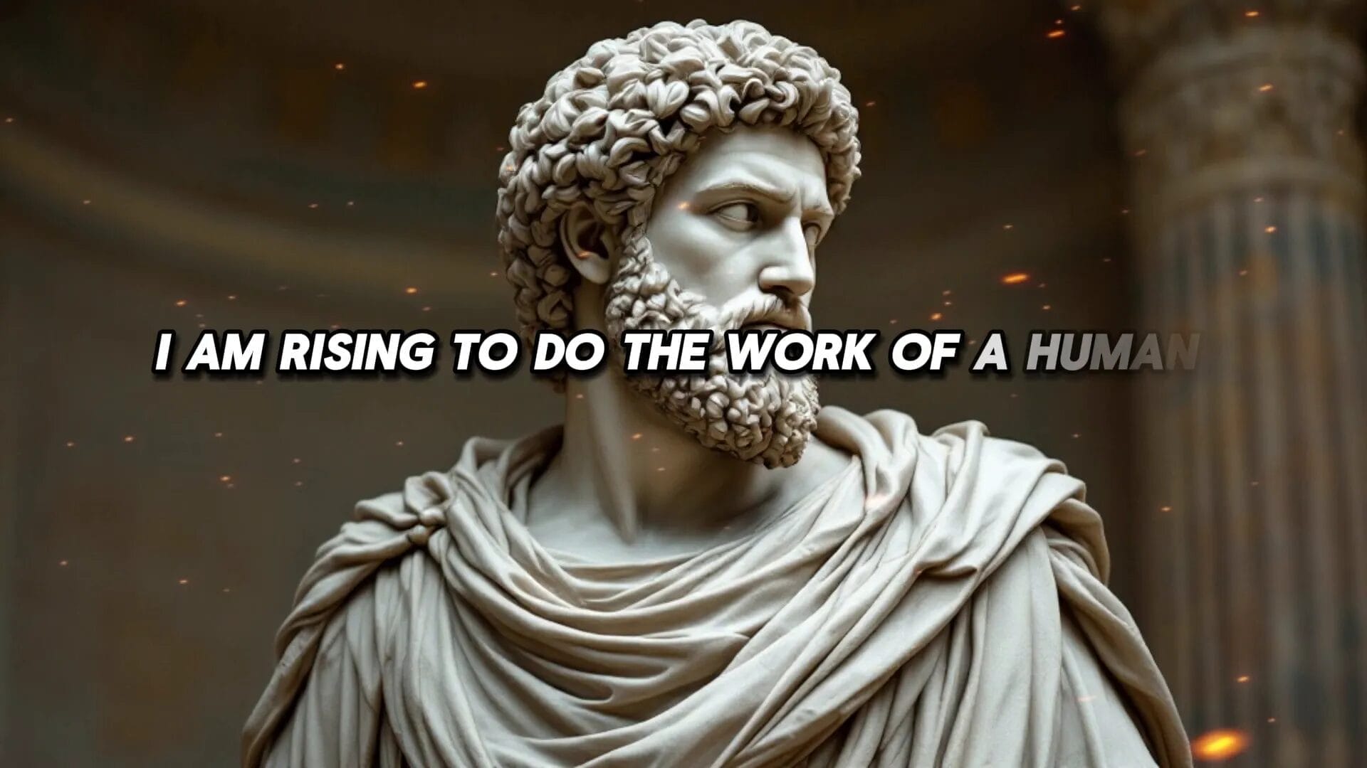 Aurelius contemplating duty and comfort